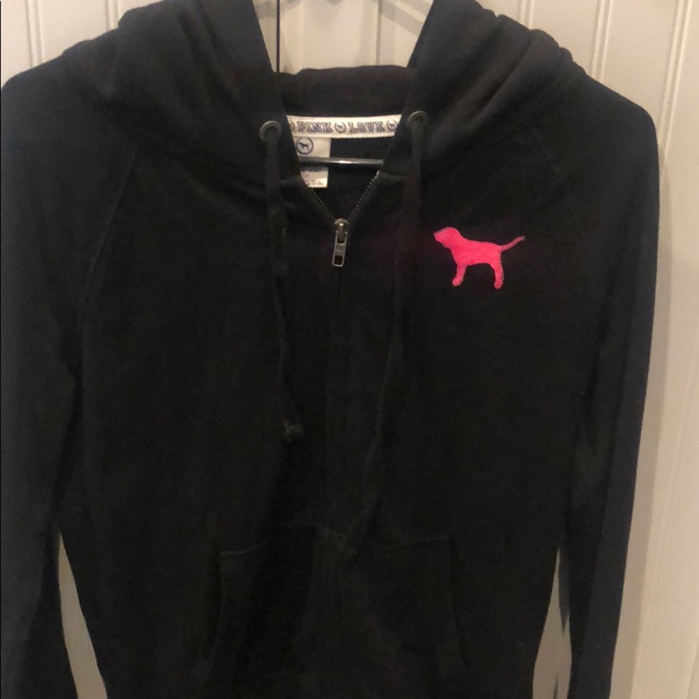 Pink zip hoodie